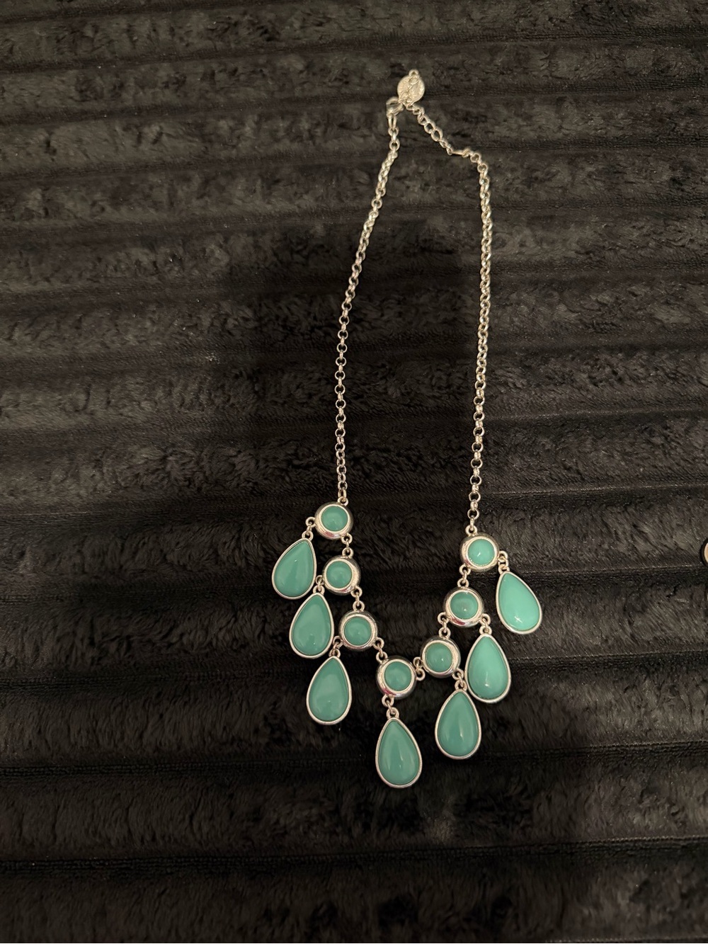 Turquoise Teardrop Statement Necklace - Women Jewelry
